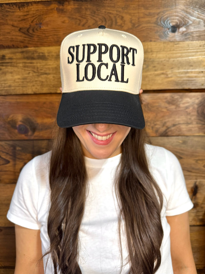 Support Local Embroidered Trucker Hat
