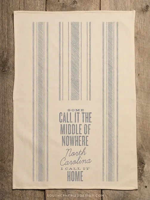 Middle Of Nowhere North Carolina Kitchen Towel