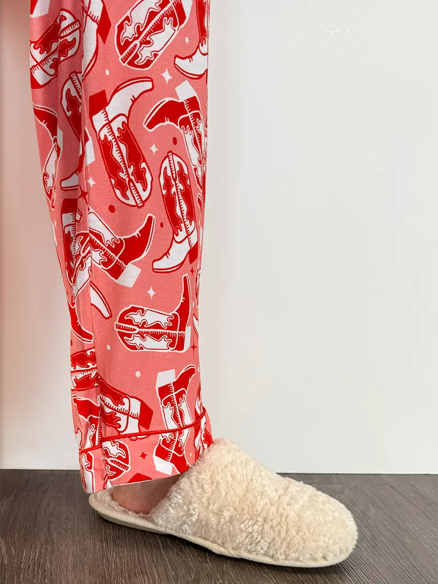 Cowgirl Boot Pajama Pant
