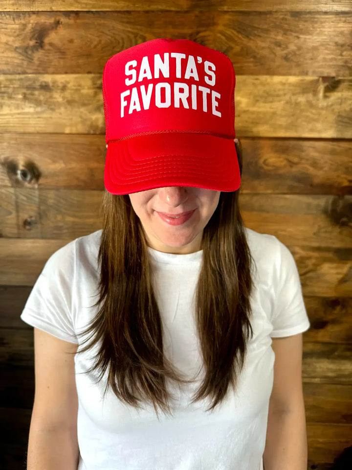 Red Santa's Favorite-Trucker Hat