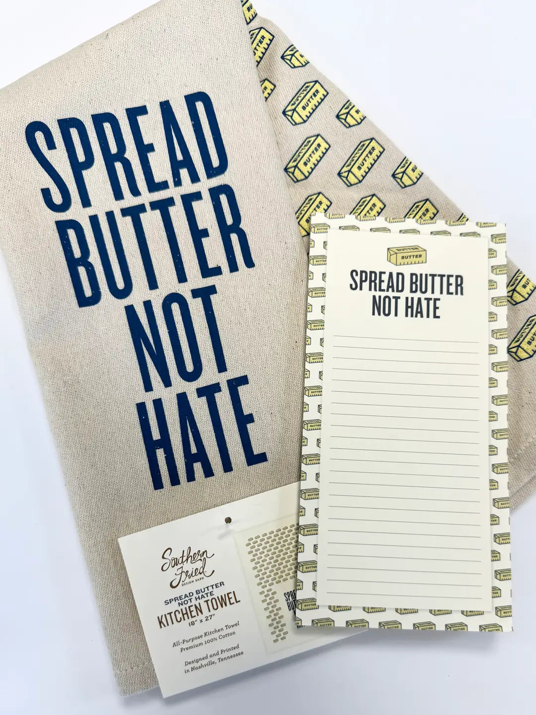 Spread Butter Not Hate Kitchen Towel