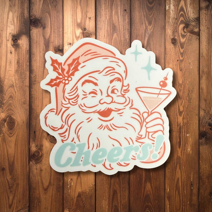 "Cheers Santa" Sticker