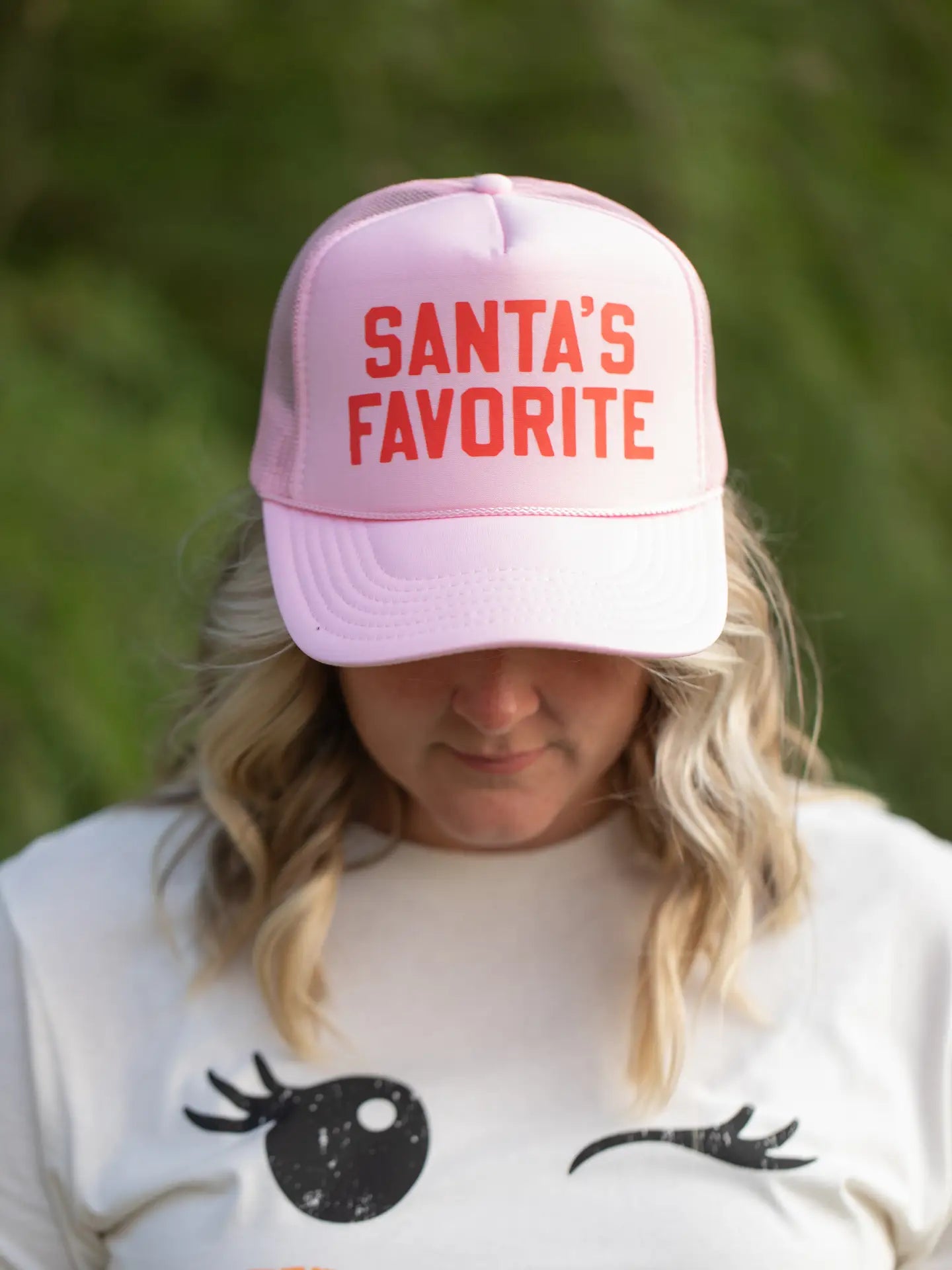 Pink Santa's Favorite-Trucker Hat