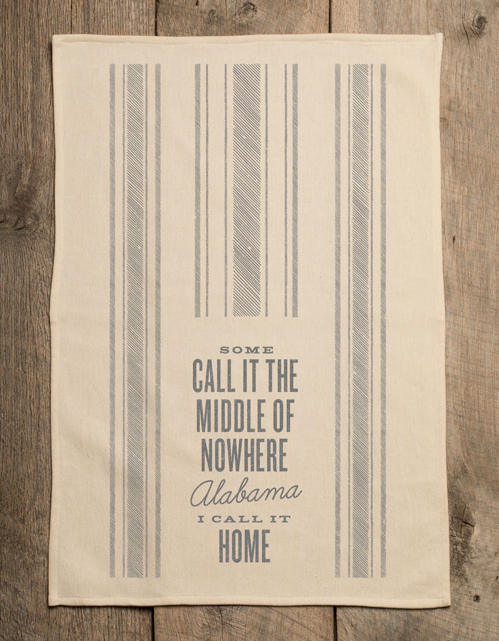 Middle Of Nowhere Alabama Kitchen Towel