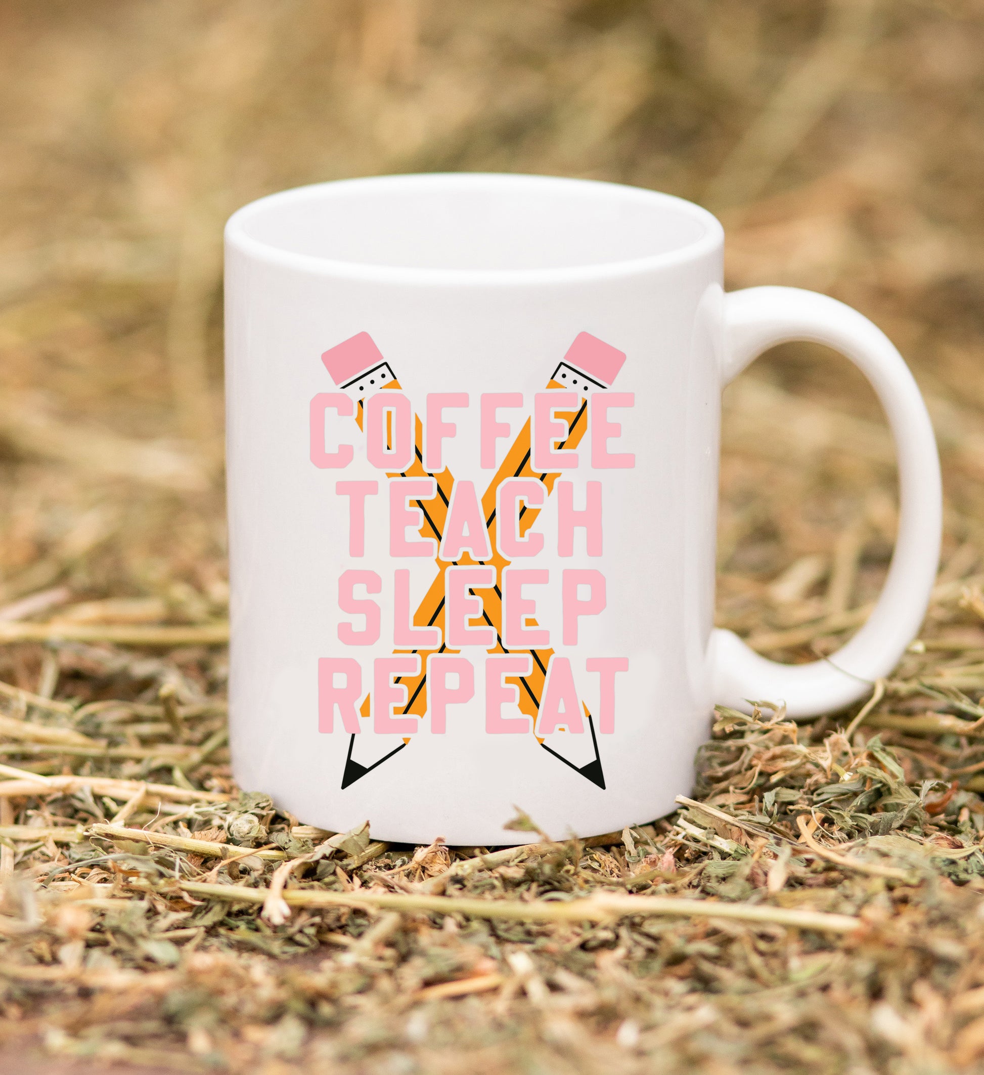 Coffee Teach Sleep Repeat - Diner Mug