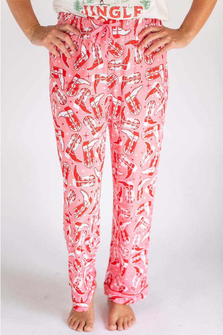 Cowgirl Boot Pajama Pant