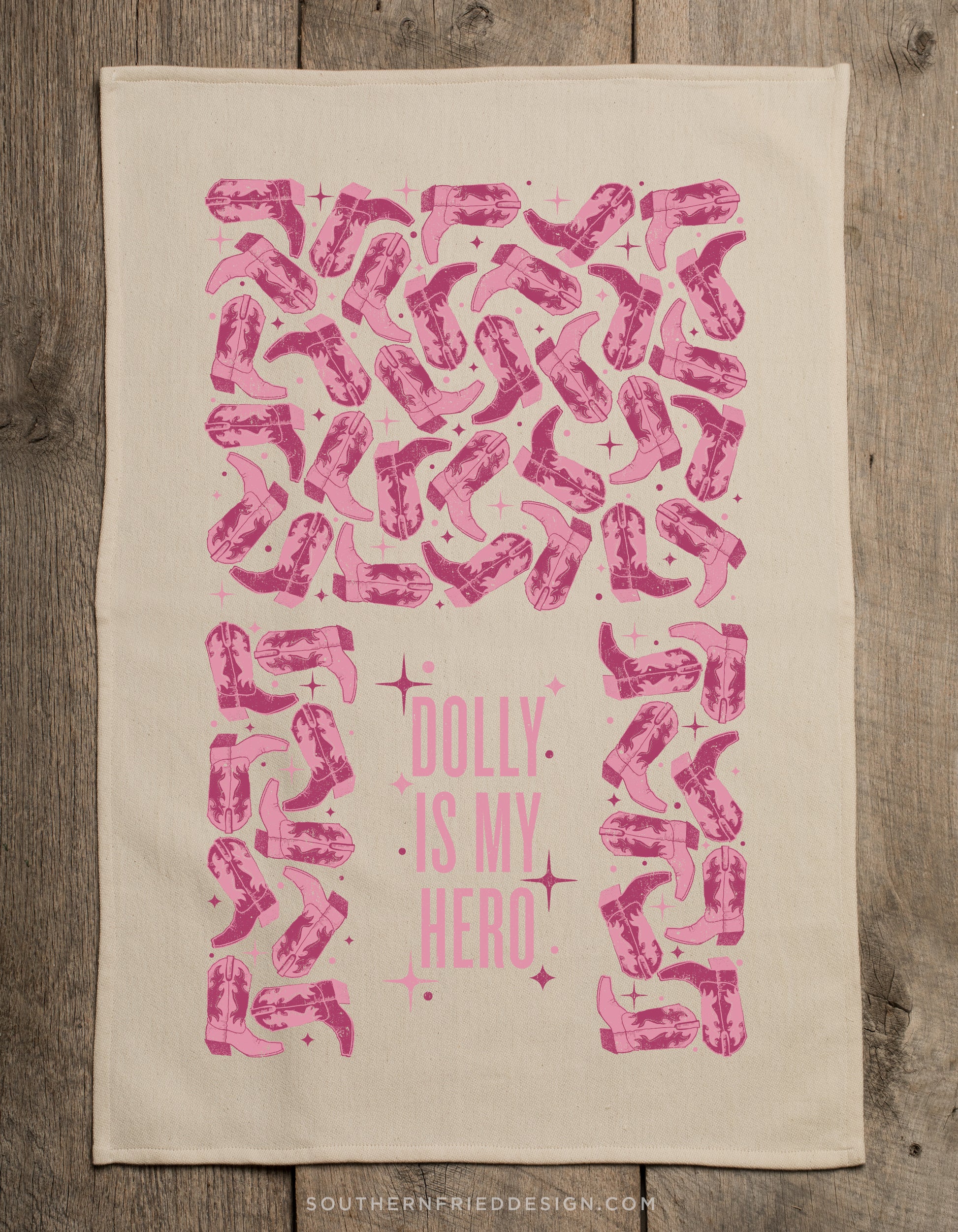 Dolly Is My Hero- Kitchen Towel