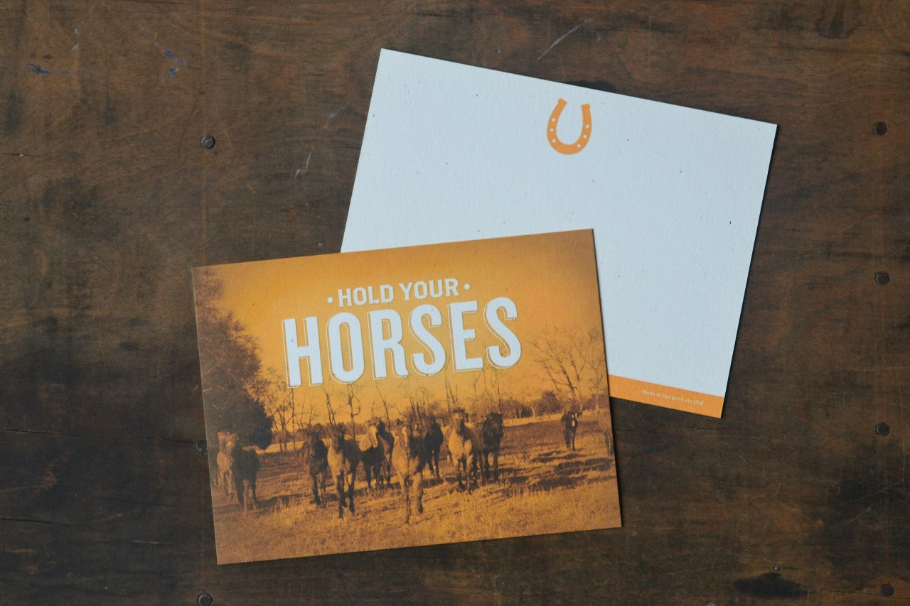 Hold Your Horses Card