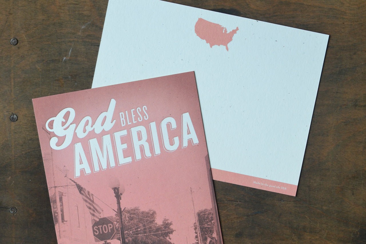 God Bless America Card