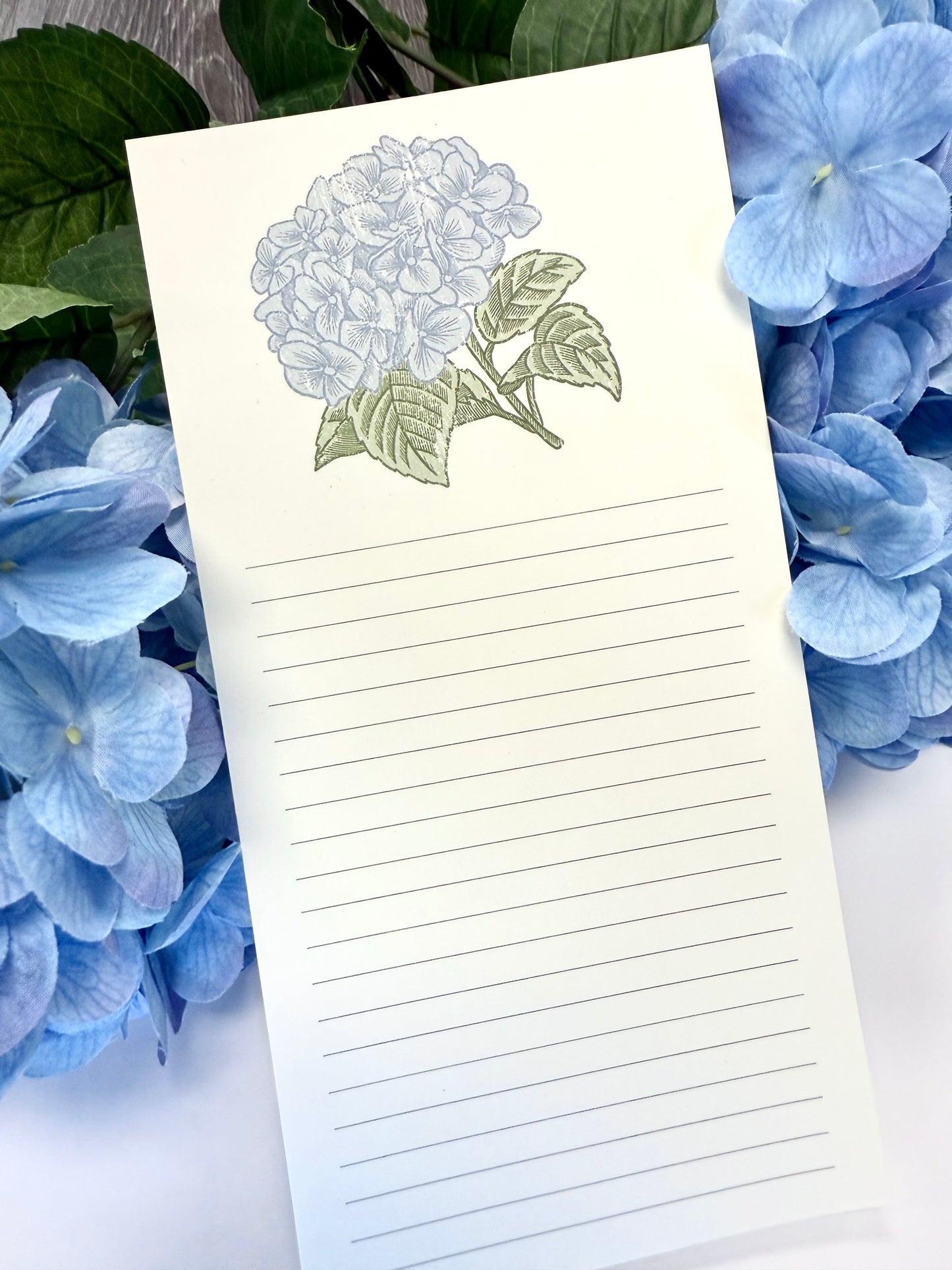 Hydrangea Notepad