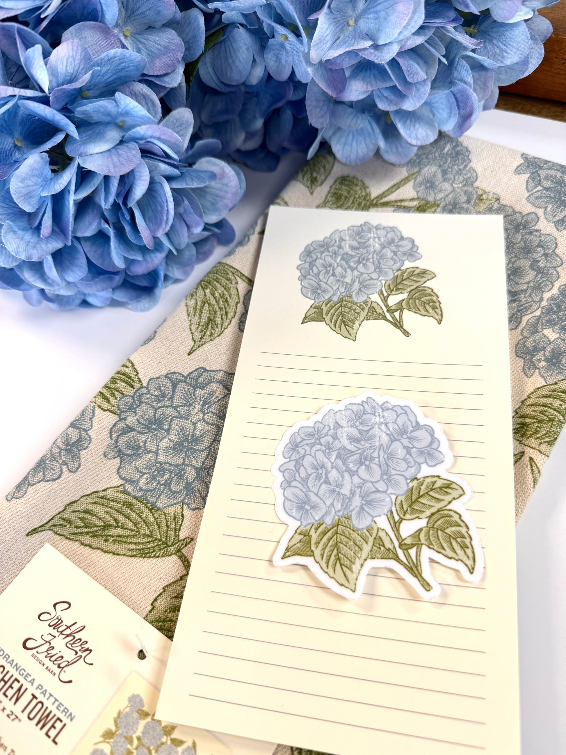 Hydrangea Notepad