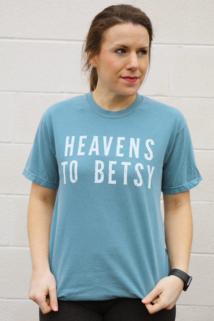 Heavens to Betsy - Ice Blue t-shirt