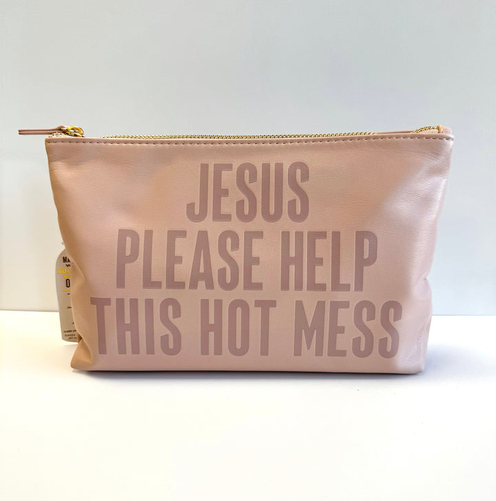 Jesus Please Help This Hot Mess Catch All Pouch