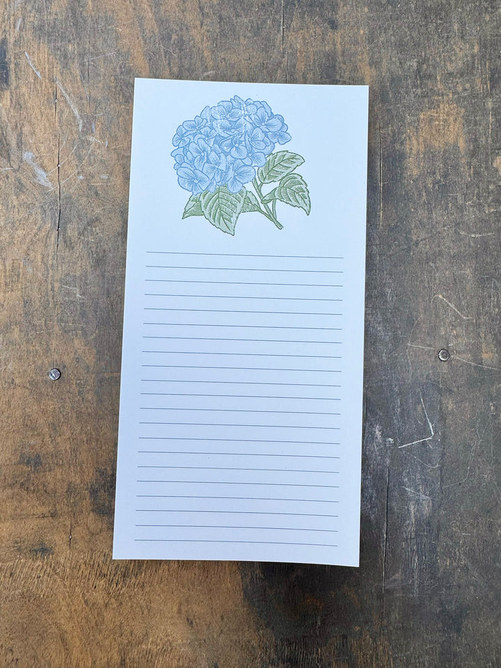 Hydrangea Notepad