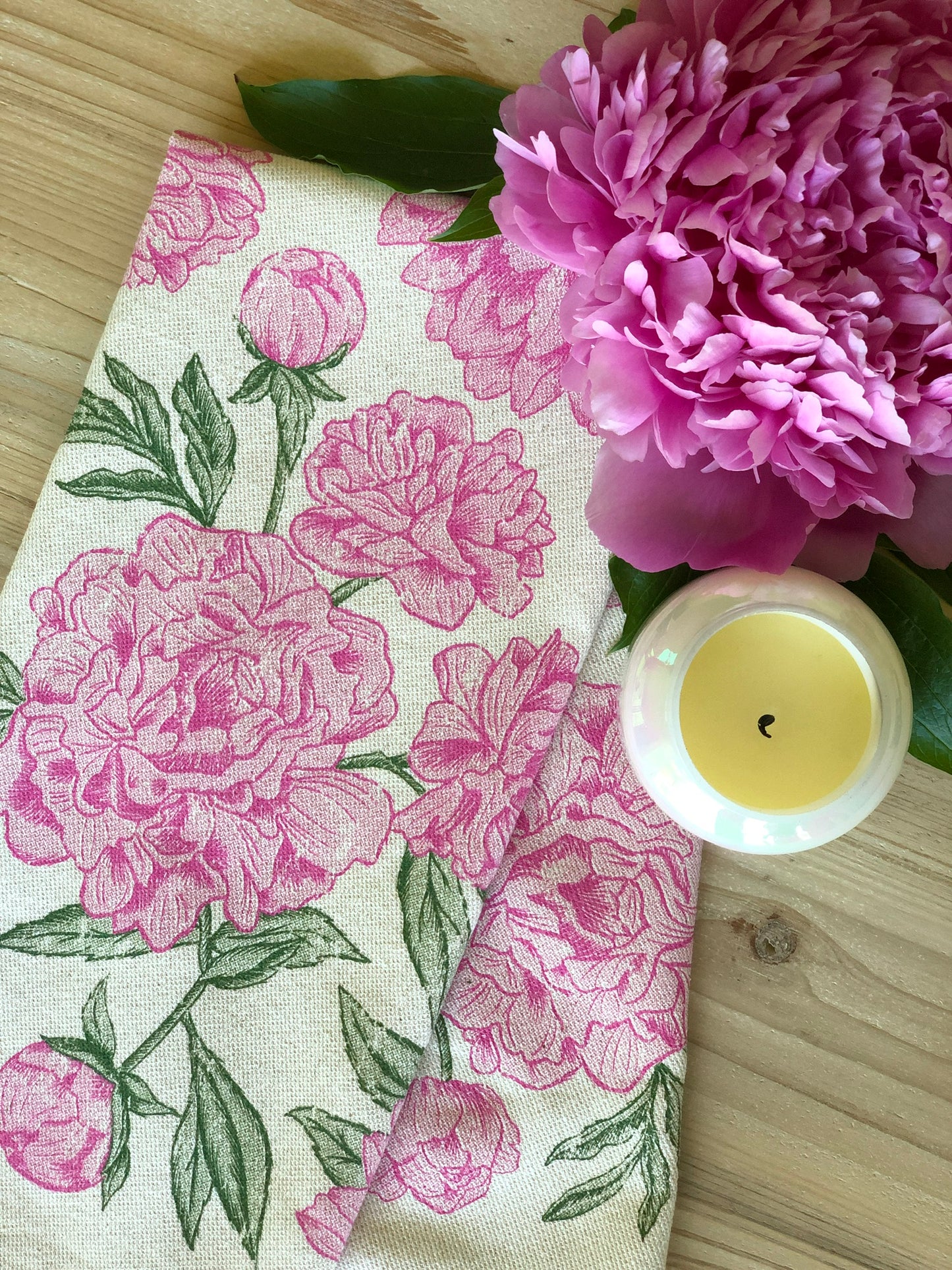 Peony Pattern - Kitchen Towel
