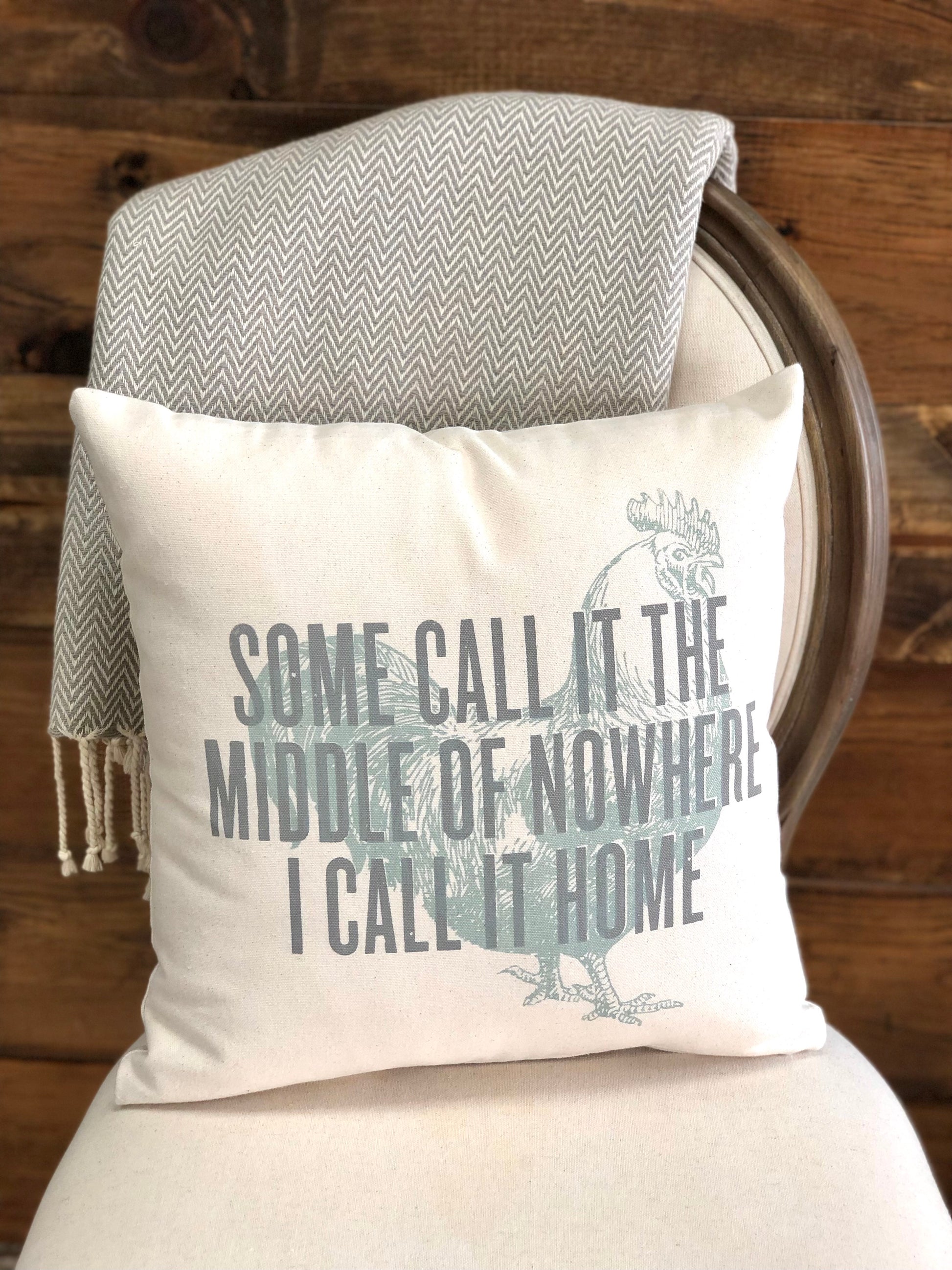 Middle of Nowhere - Throw Pillow Cover