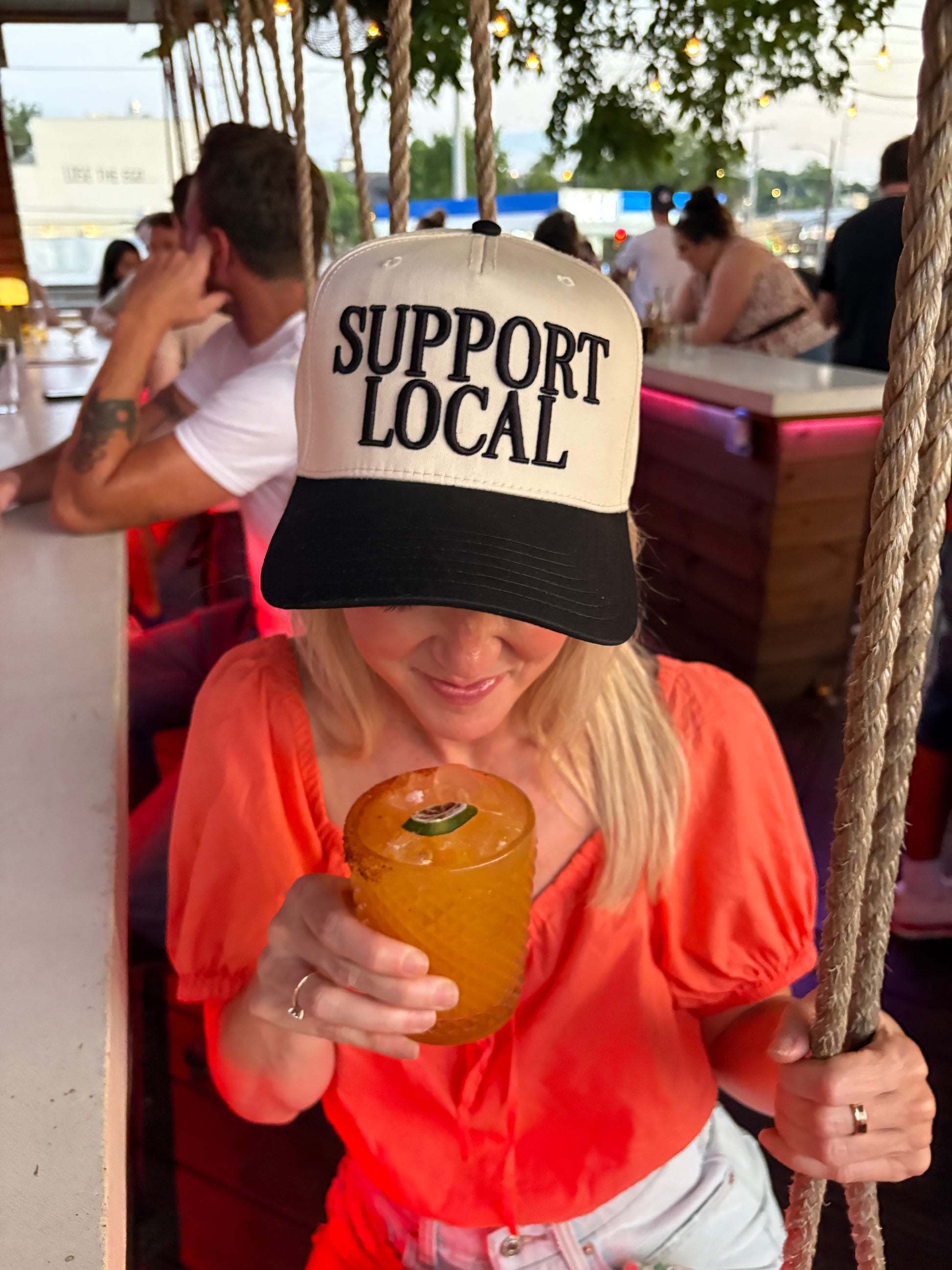 Support Local Embroidered Trucker Hat