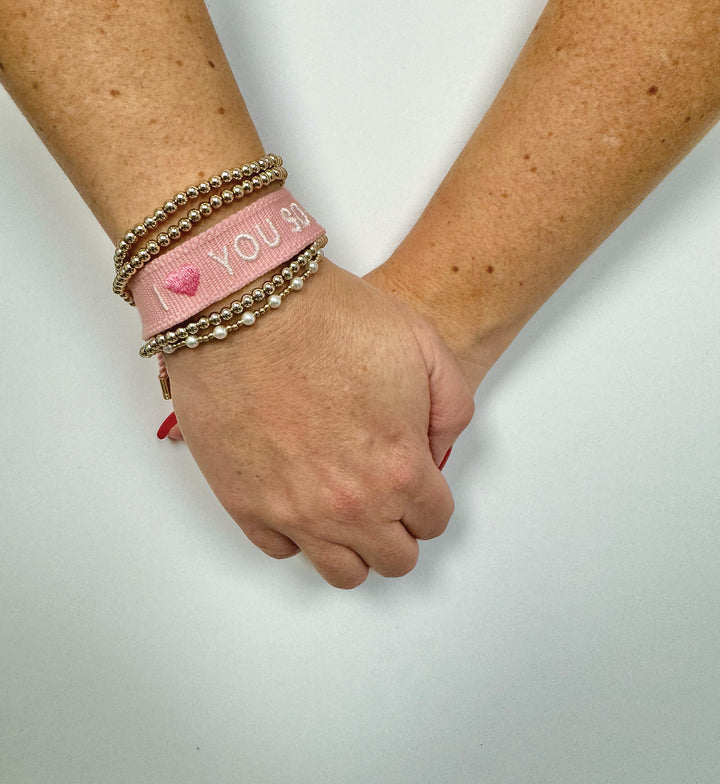 I Love You So Much Woven Bracelet