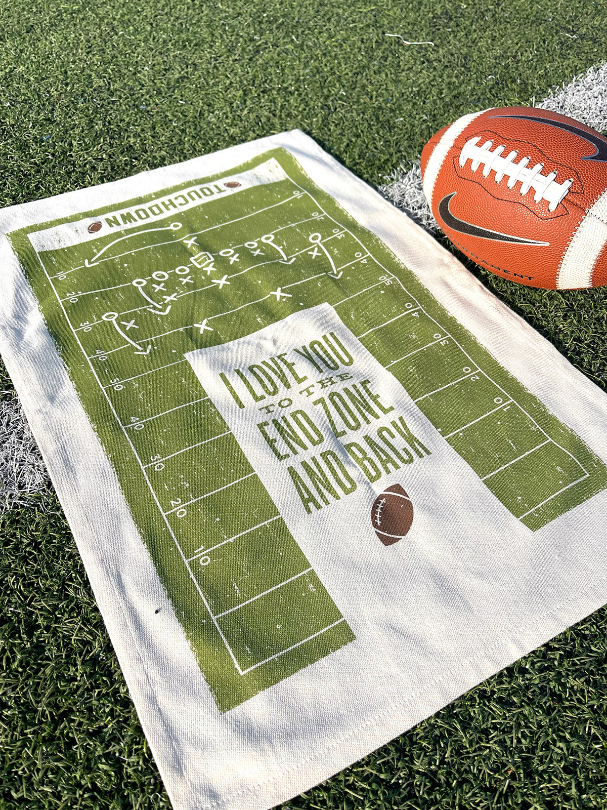 I Love You To The End Zone And Back-Kitchen Towel