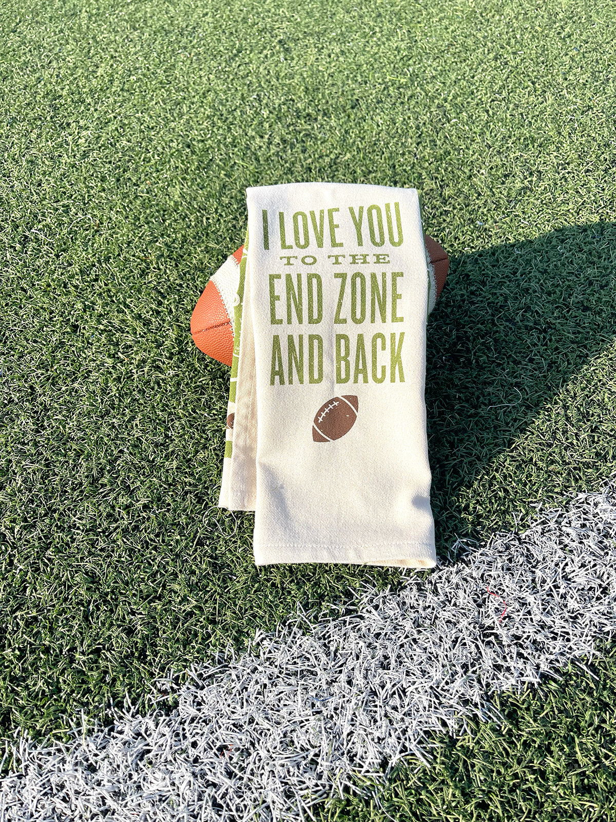 I Love You To The End Zone And Back-Kitchen Towel