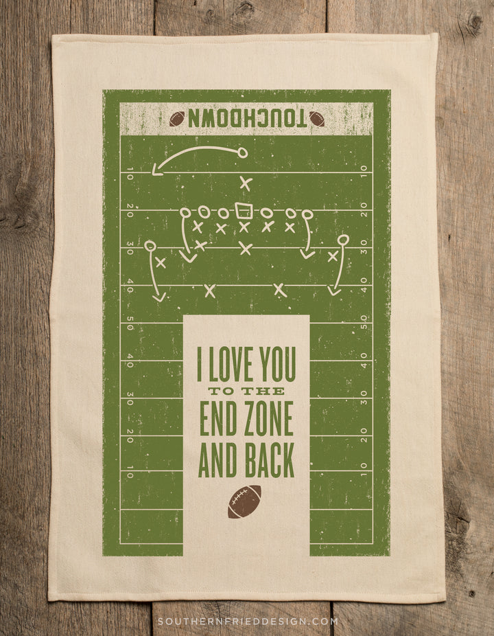 I Love You To The End Zone And Back-Kitchen Towel