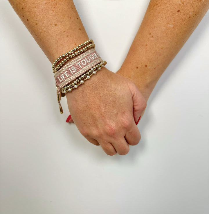 Life Is Tough But So Are You Woven Bracelet