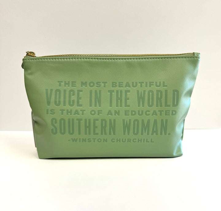 The Most Beautiful Voice in The World is That of An Educated Southern Woman-Winston Churchill Catch All Pouch