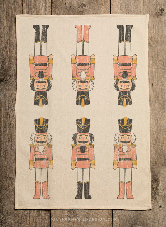 Blush Nutcracker Kitchen Towel