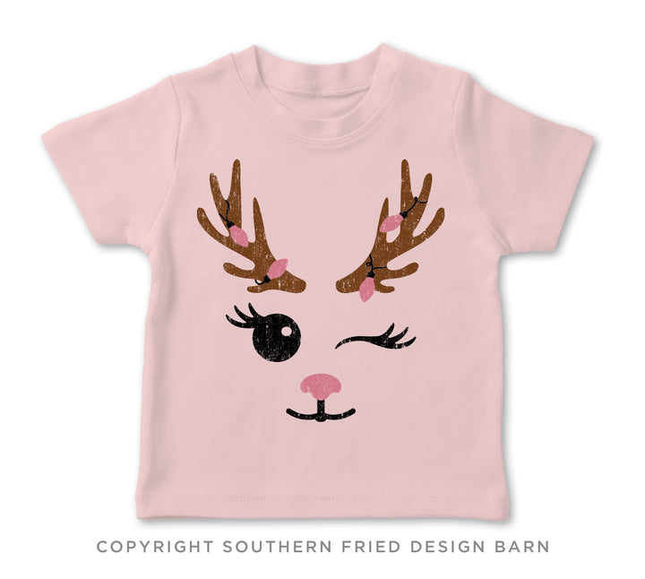 Reindeer Face Toddler Shirt