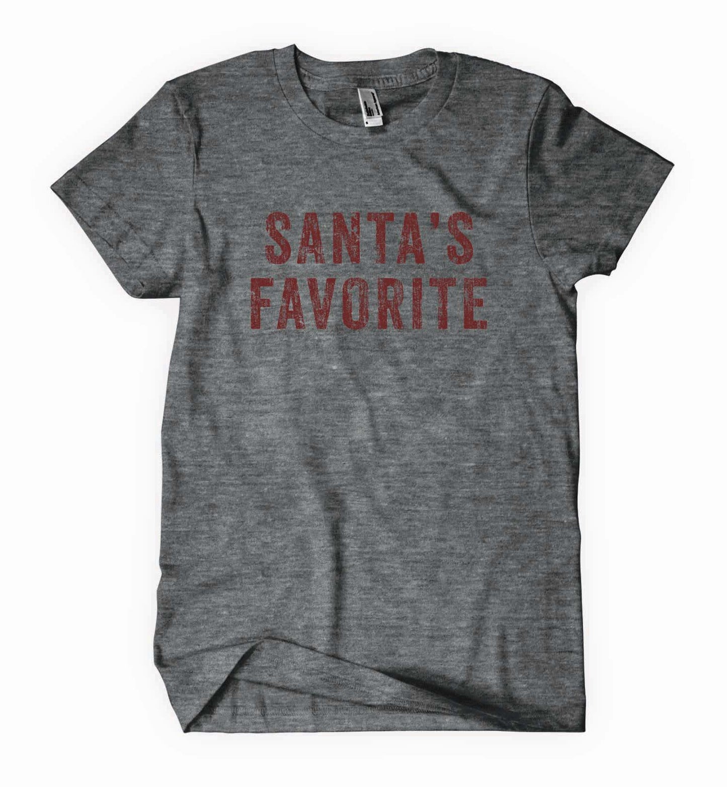 Santa's Favorite Grey YOUTH Shirt