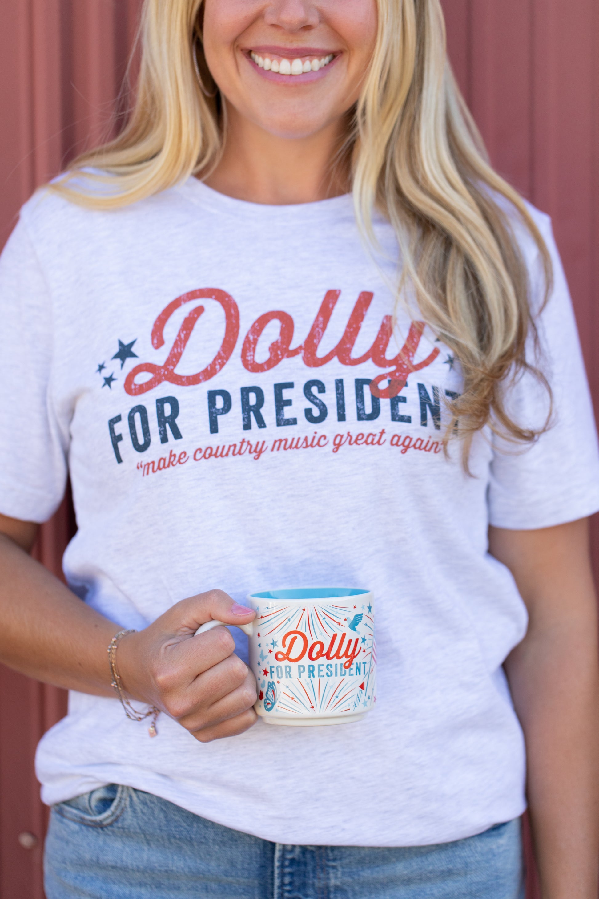Dolly For President Stars And Stripes Mug