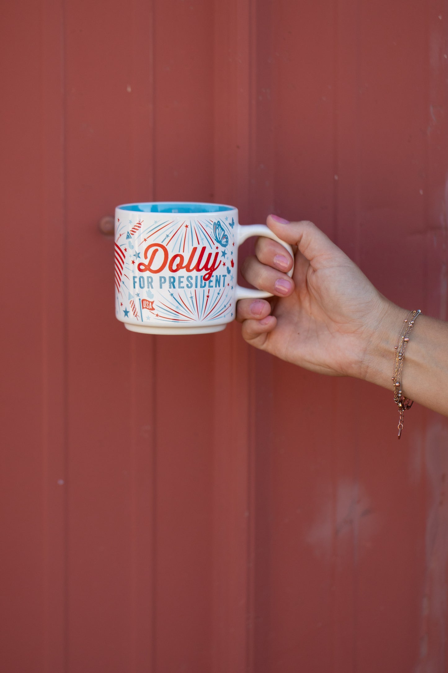 Dolly For President Stars And Stripes Mug