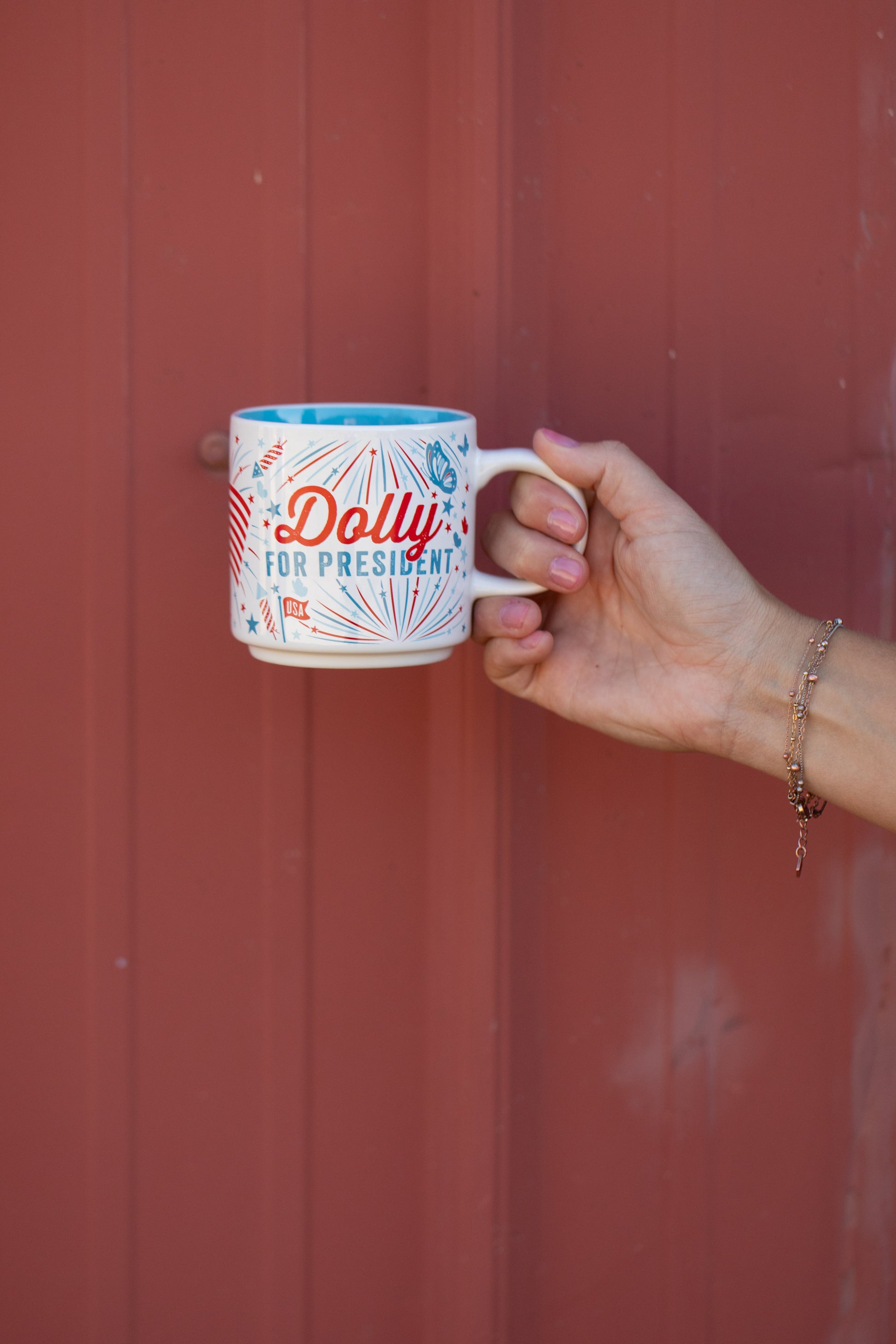 Dolly For President Stars And Stripes Mug
