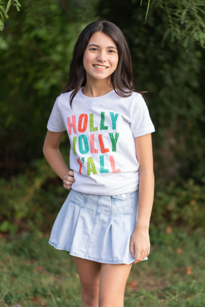 Holly Jolly Y'all  YOUTH Shirt