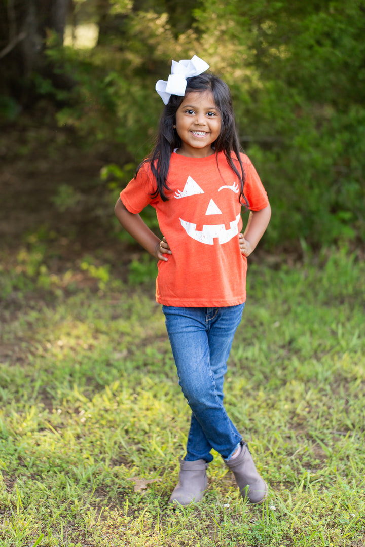 Pumpkin Face- Toddler Shirt