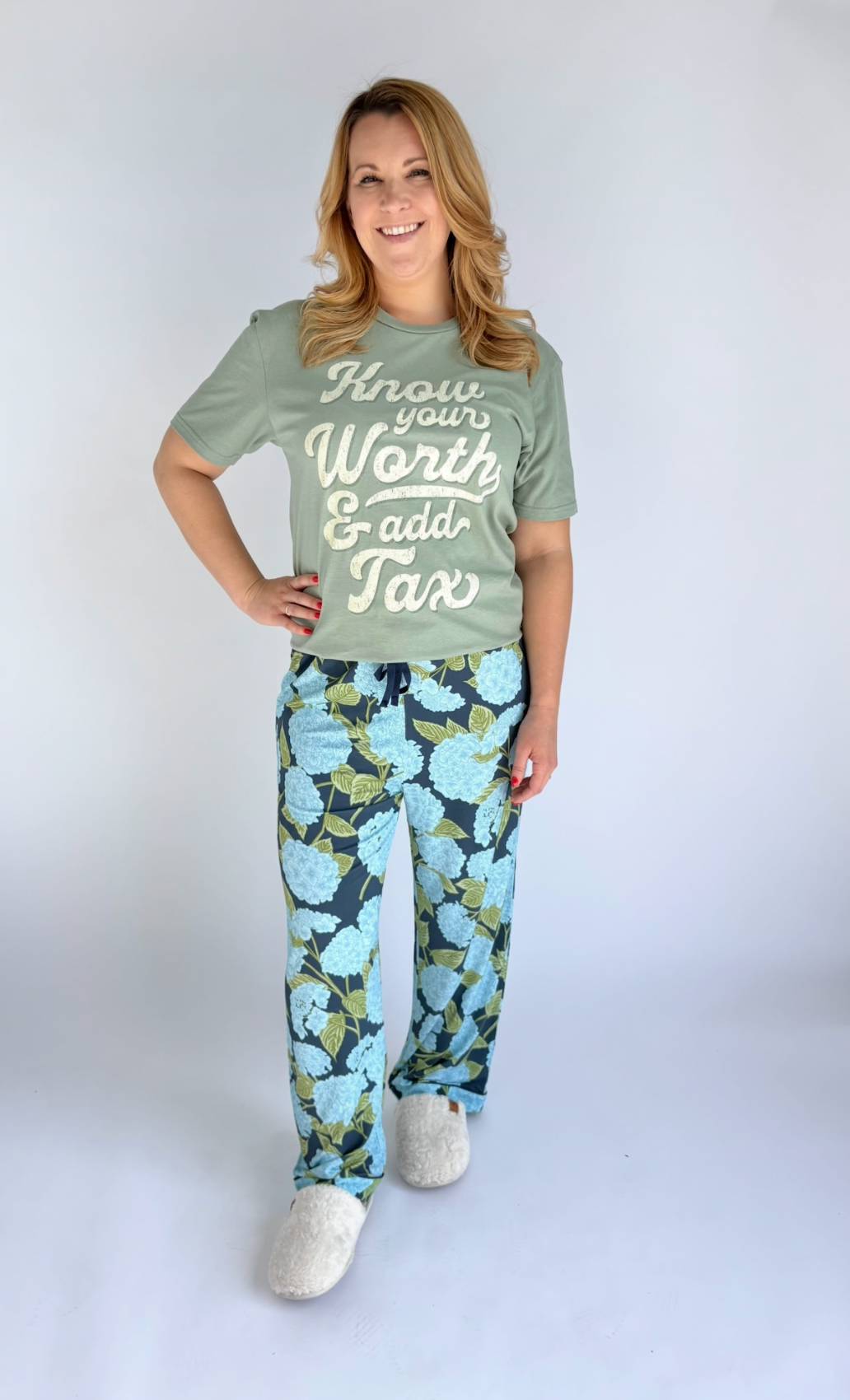Hydrangea Pajama Pant