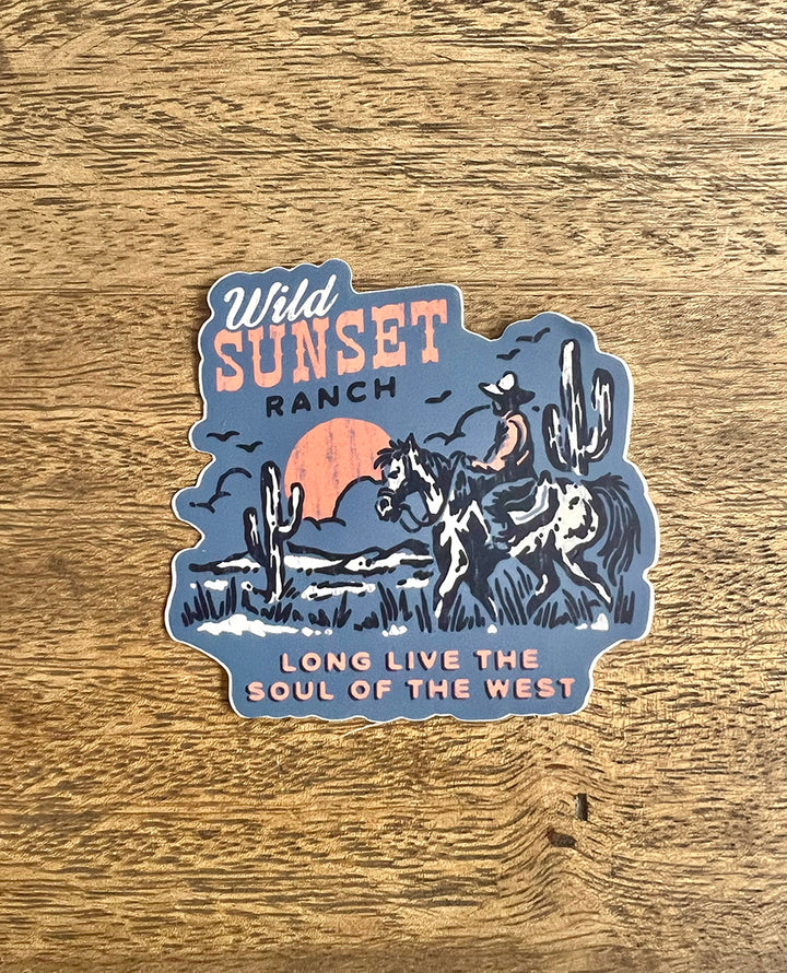 Wild Sunset Ranch- Sticker
