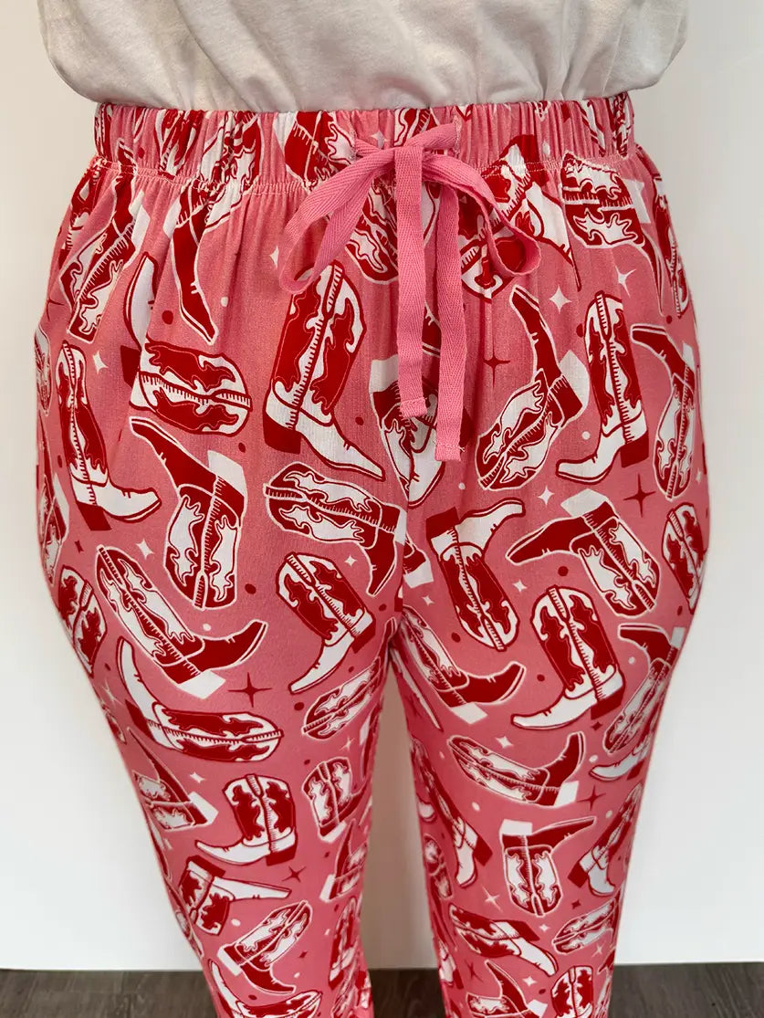 Cowgirl Boot Pajama Pant