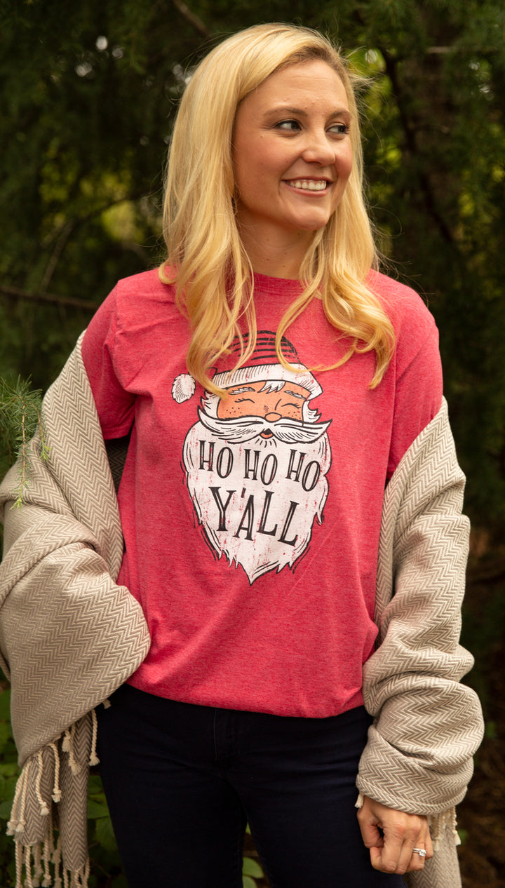 HO HO HO Y'ALL Adult Shirt