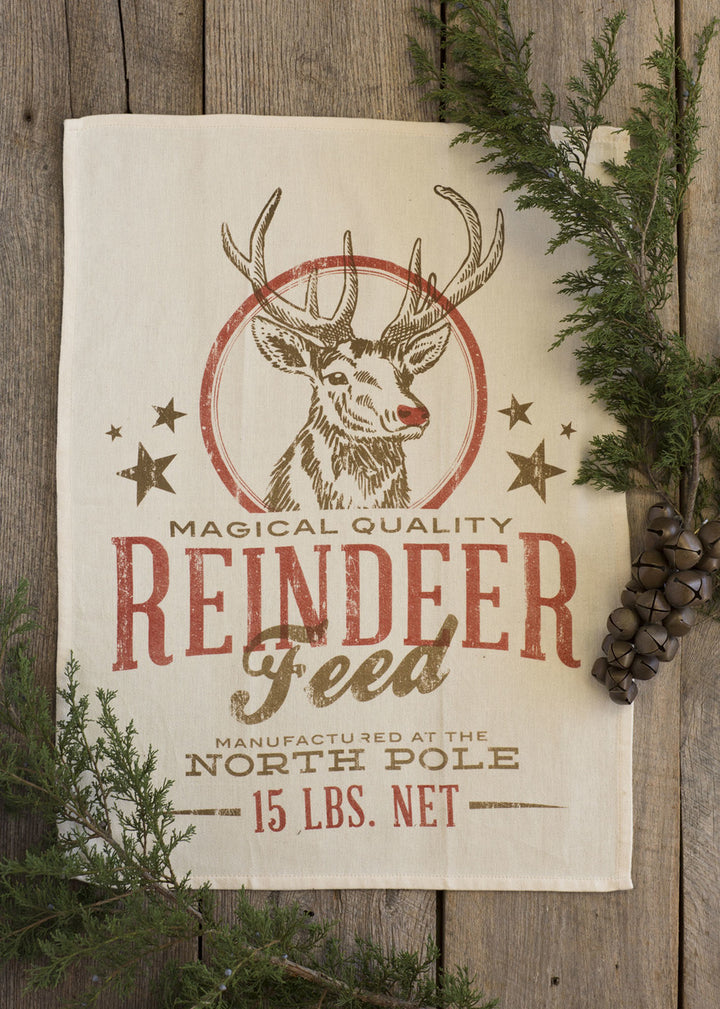 Reindeer Feed Kitchen Towel