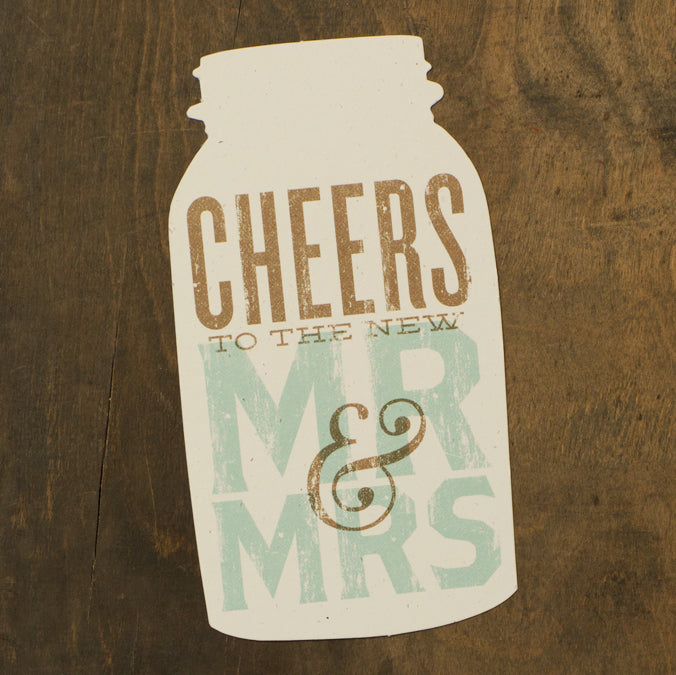 Cheer to the New Mr. and Mrs. Card