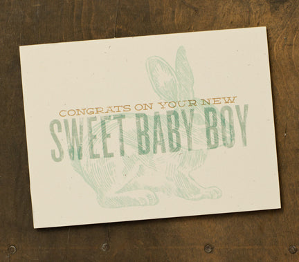 Sweet Baby Boy Card