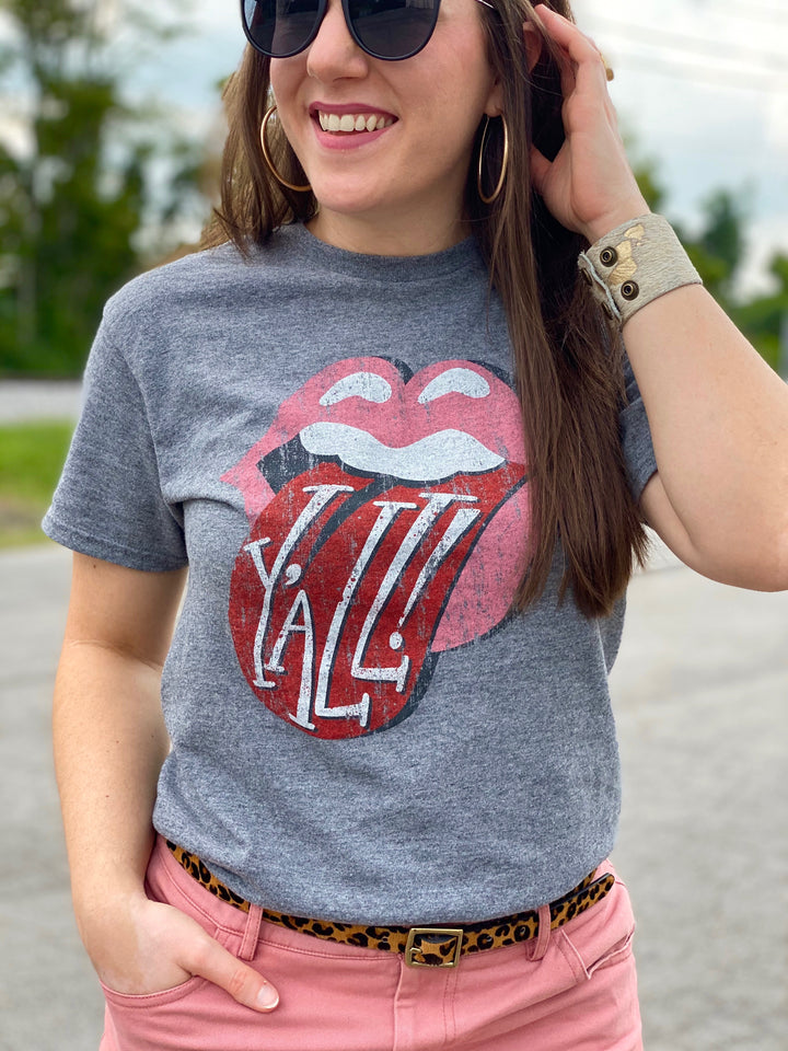 Y'all Rocker Tongue - T-Shirt
