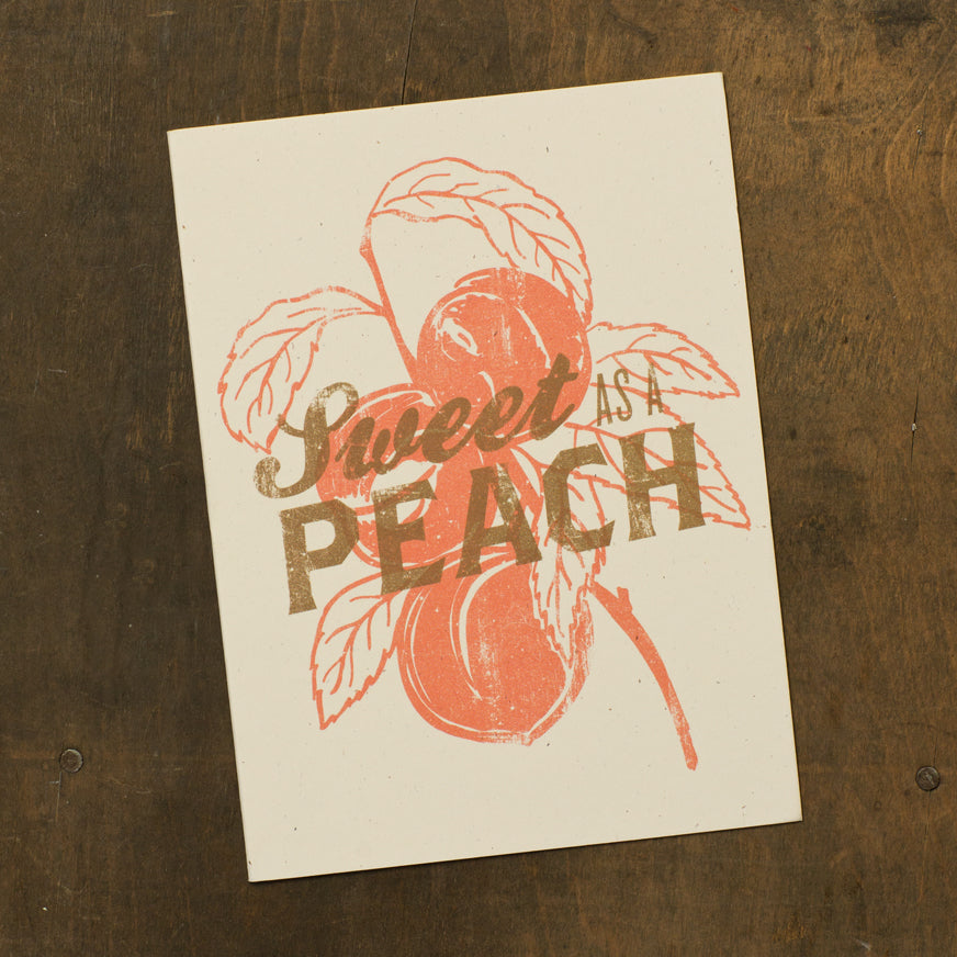 Sweet As A Peach Card