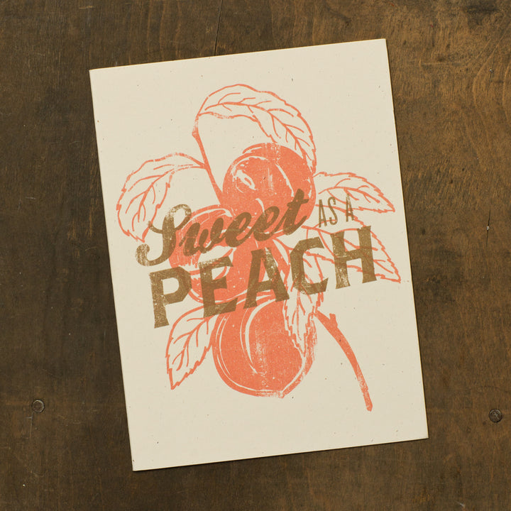 Sweet As A Peach Card