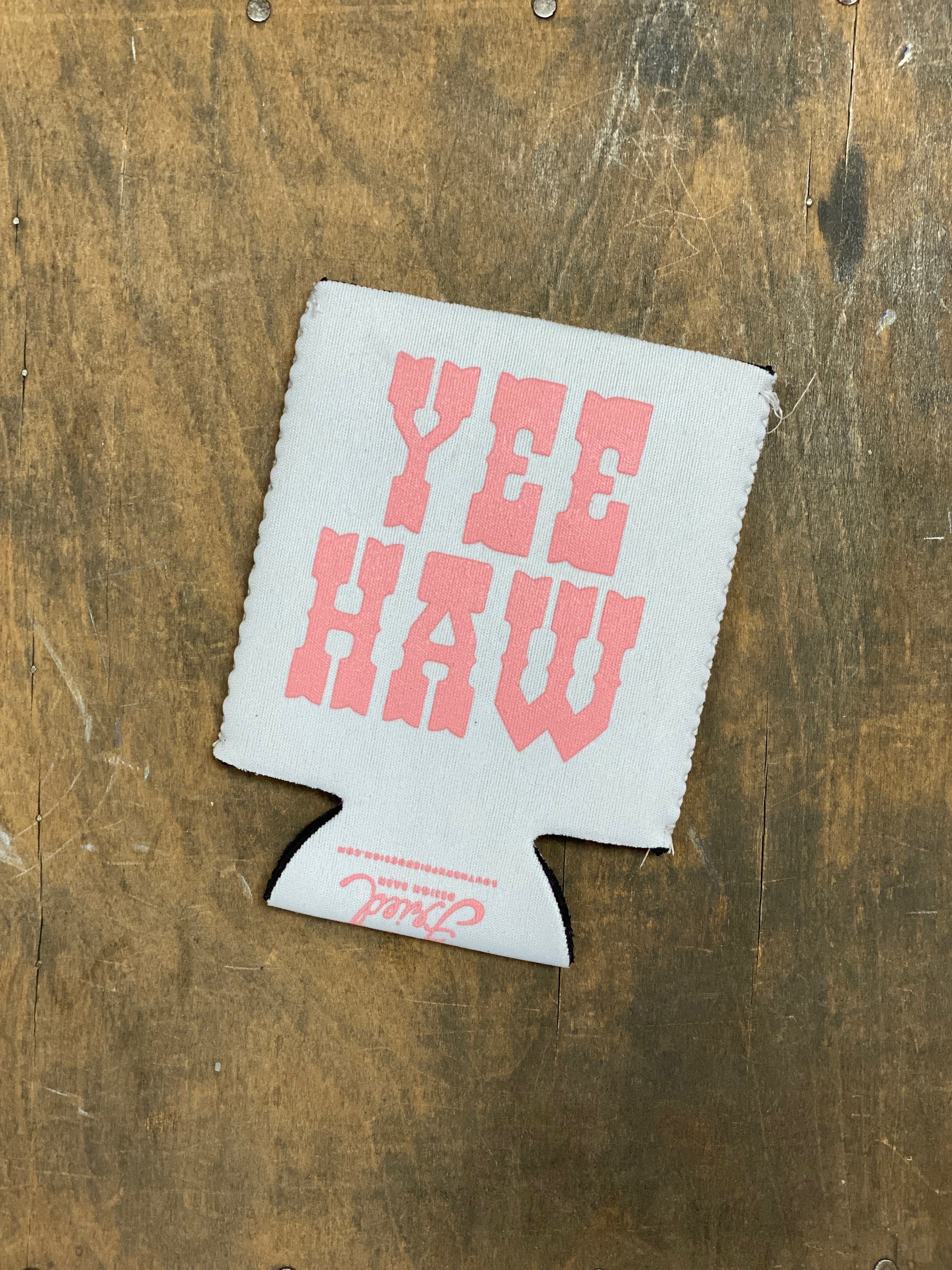 Yeehaw (White/Pink) - Coozie