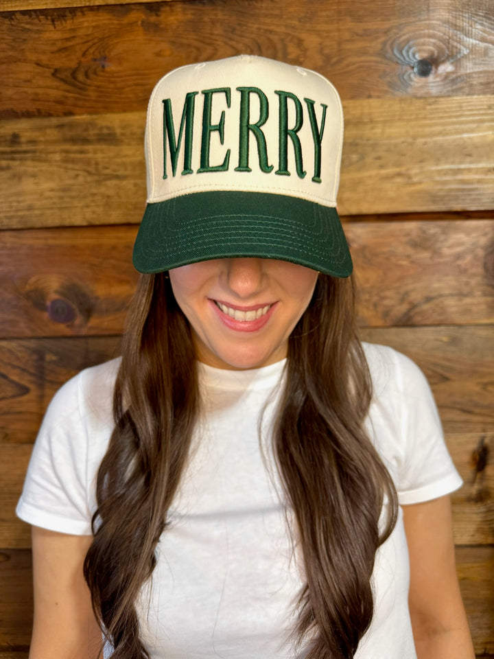 Merry Embroidered Trucker Hat