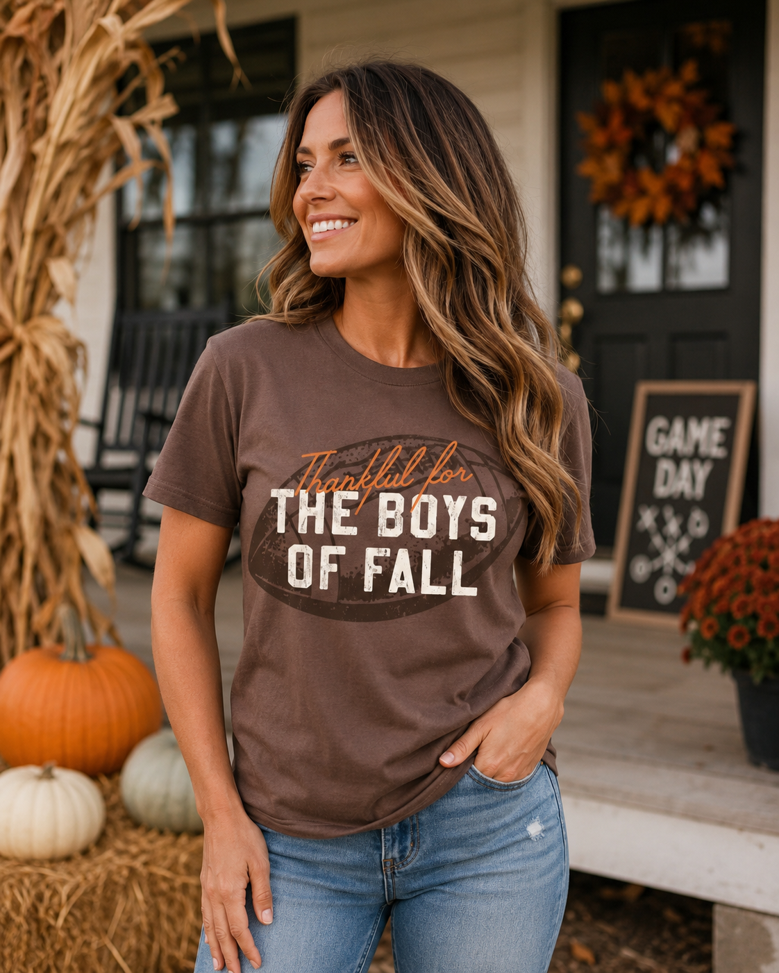 Thankful For The Boys Of Fall Shirt