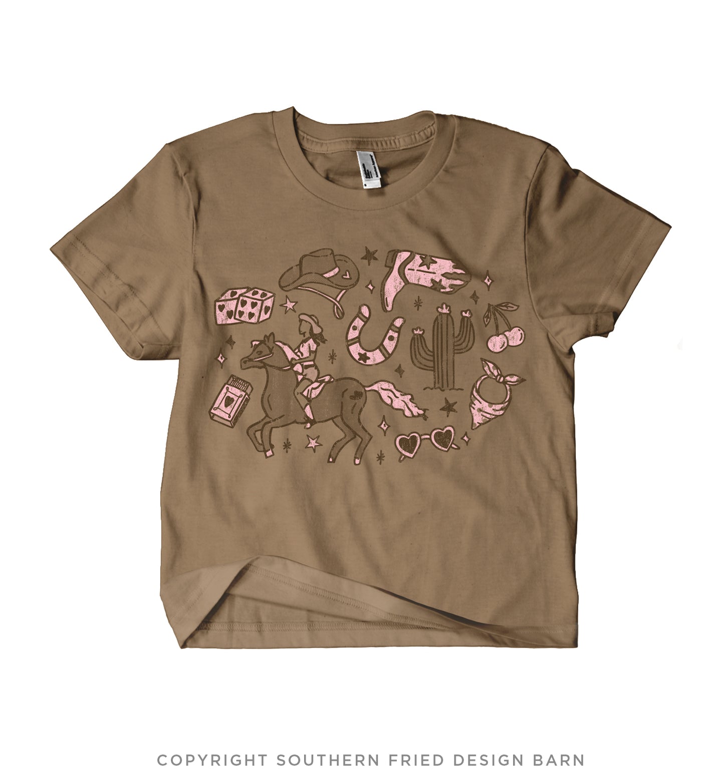 Cowgirl Icons Mid Length Crop Shirt