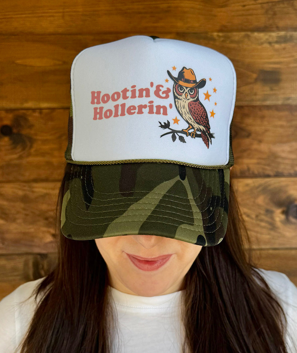 "Hootin' & Hollerin'" Trucker Hat